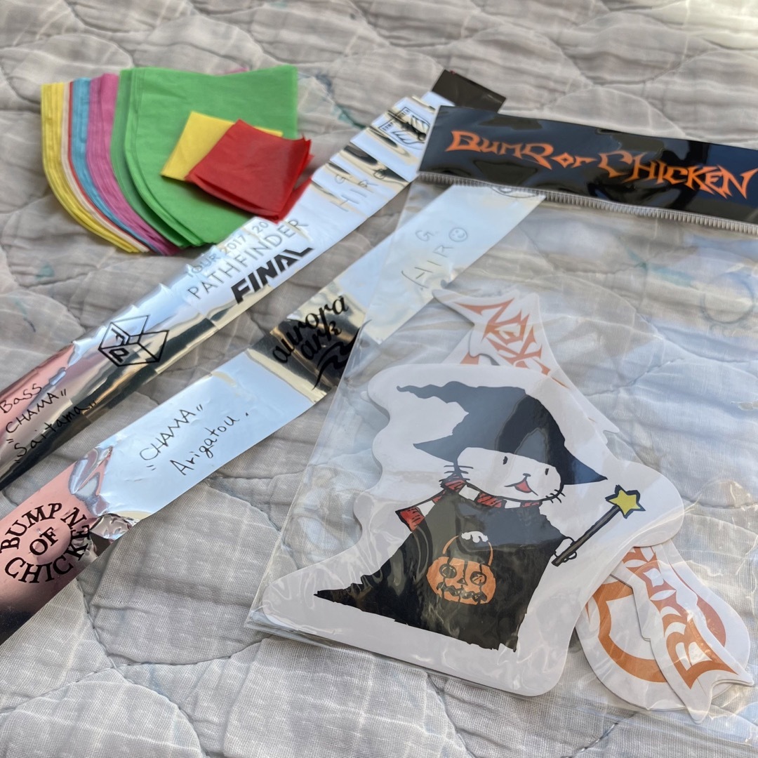 BUMP OF CHICKEN「ウィザードニコルステッカー」「銀テープ BUMP OF CHICKEN「ウィザードニコルステッカー」「銀テープ