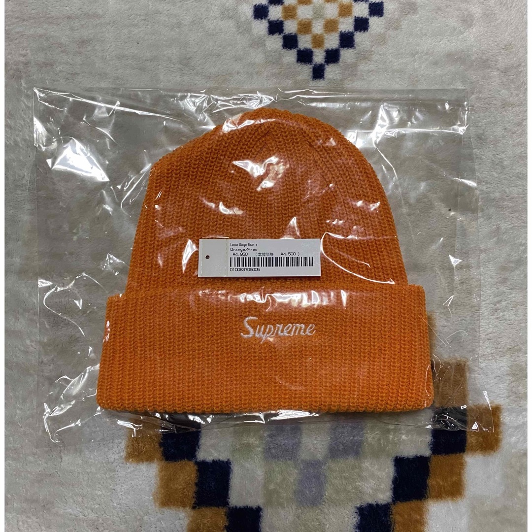 帽子Supreme Loose Gauge Beanie ビーニー　オレンジ