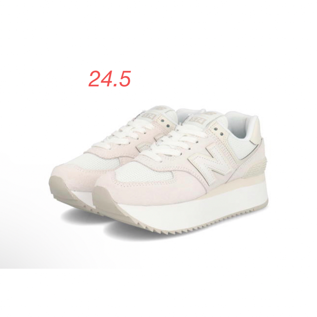 new balance ニューバランス WL574ZSO 白　24.5センチ靴/シューズ