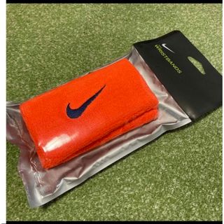 オレンジ　NIKE ナイキ  ワイド リストバンド　ロング　両手