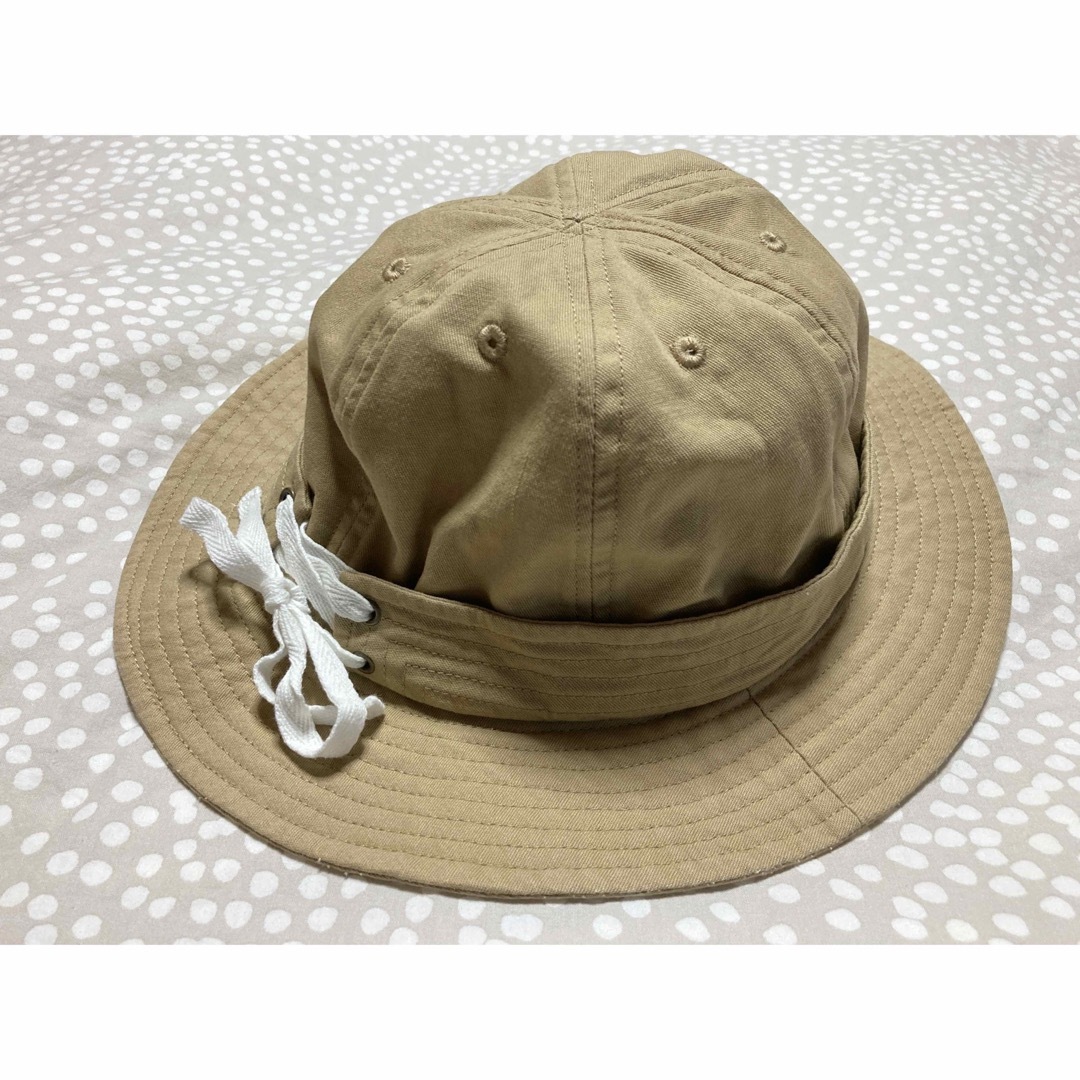 merlot(メルロー)のmerlot メルロー 紐付き帽子 ハット ベージュ 57cm レディースの帽子(ハット)の商品写真