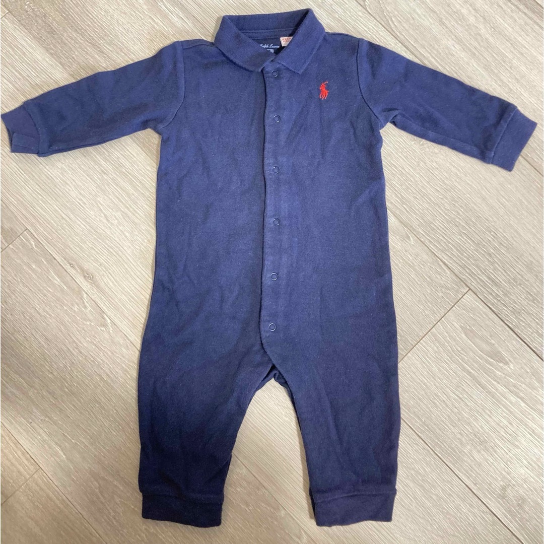 Ralph Lauren(ラルフローレン)のRalph Lauren ラルフローレン ロンパース 70サイズ ネイビー キッズ/ベビー/マタニティのベビー服(~85cm)(ロンパース)の商品写真