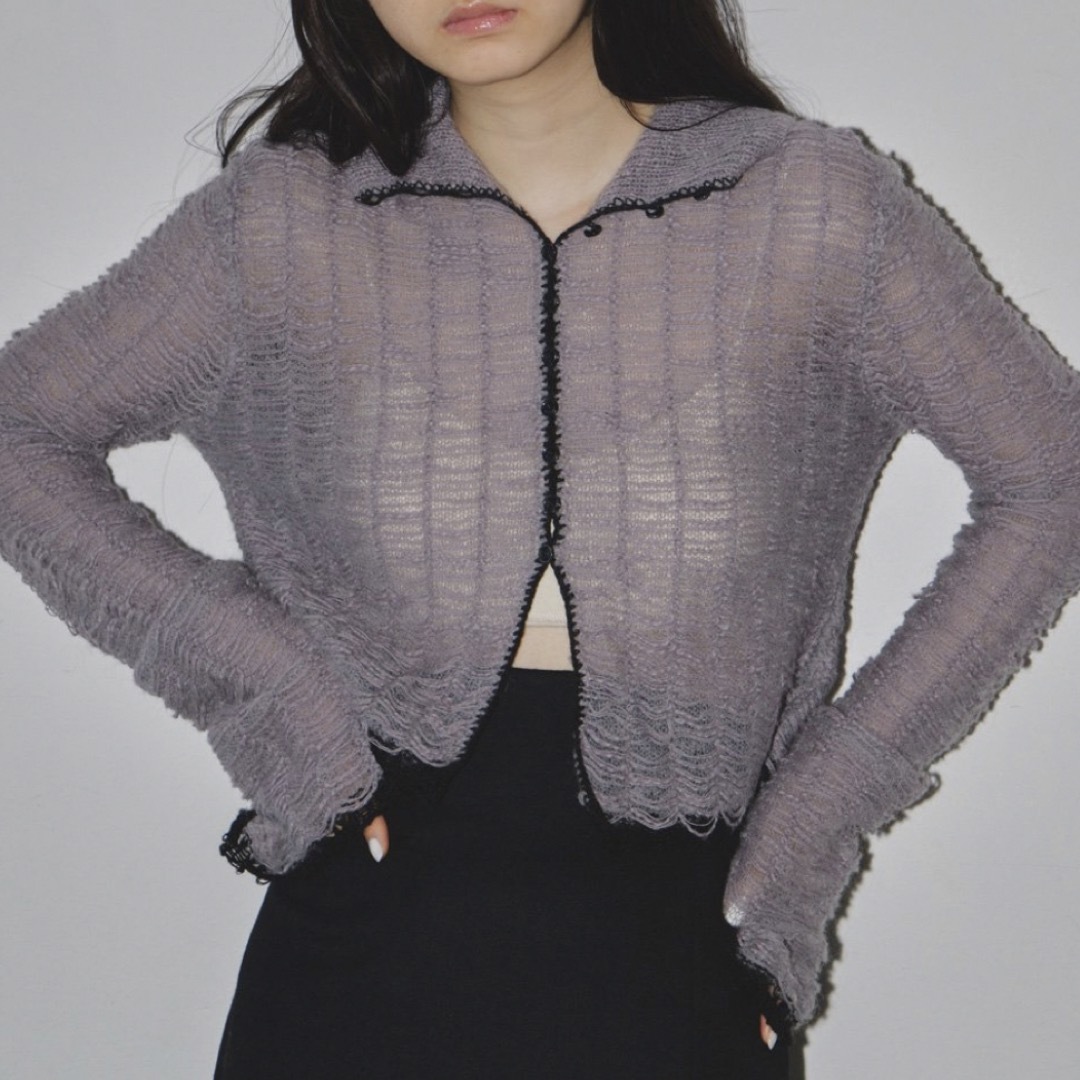 TODAYFUL(トゥデイフル)のtodayful Mesh Jacquard Knitshirts レディースのトップス(ニット/セーター)の商品写真