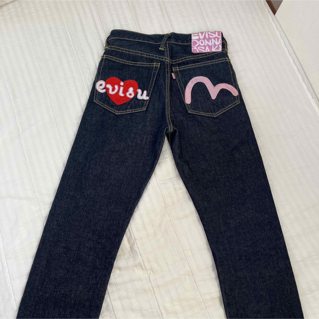 EVISU - EVISU エヴィスドンナ パイル ピンクカモメ ハート デニム