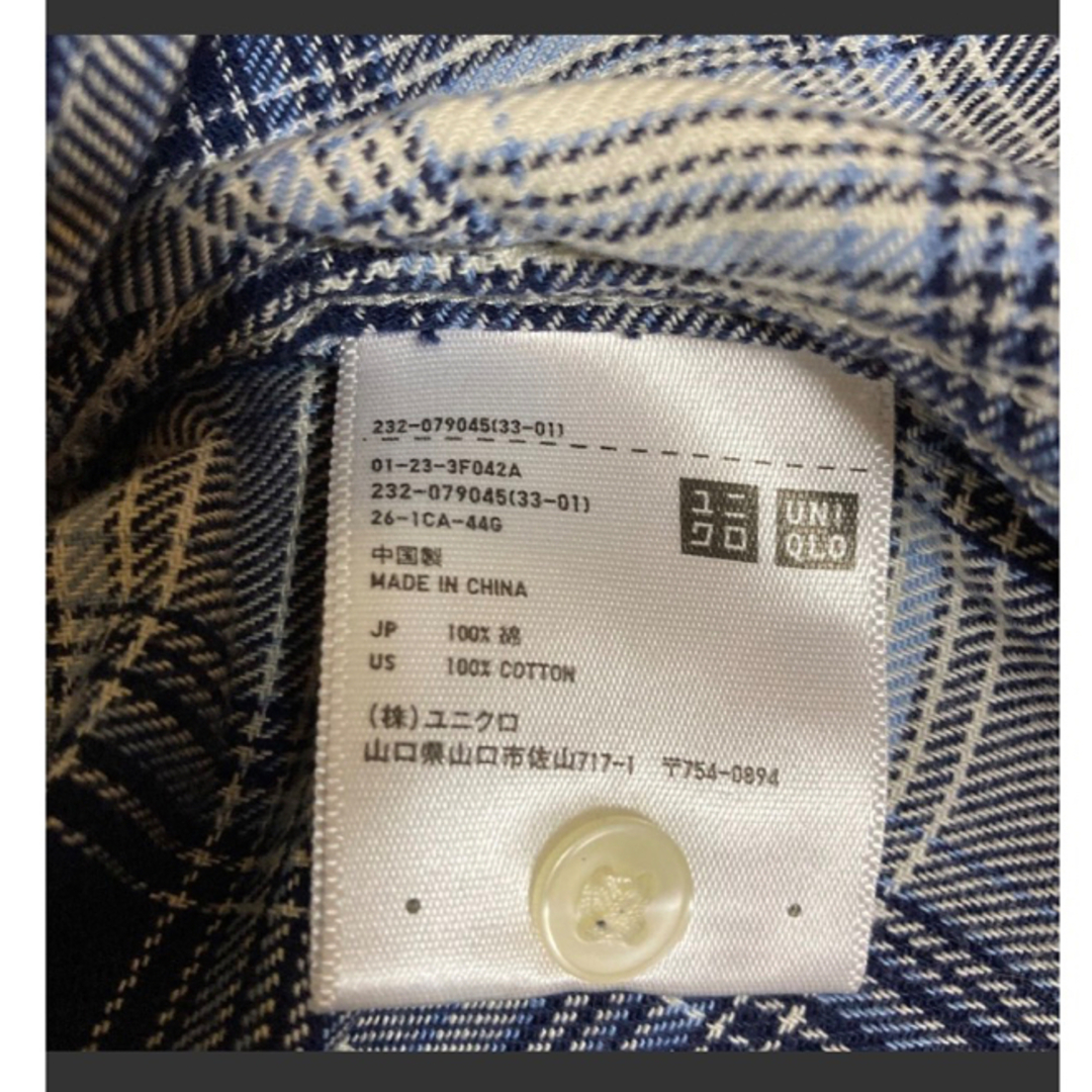 UNIQLO(ユニクロ)のユニクロ　チェックシャツ　S 長袖 レディースのトップス(シャツ/ブラウス(長袖/七分))の商品写真