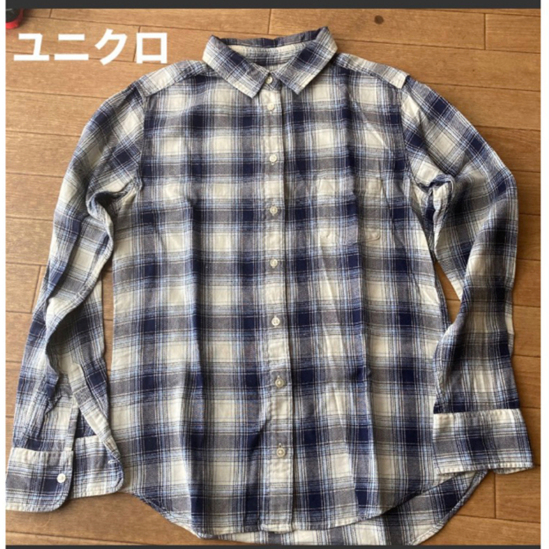 UNIQLO(ユニクロ)のユニクロ　チェックシャツ　S 長袖 レディースのトップス(シャツ/ブラウス(長袖/七分))の商品写真