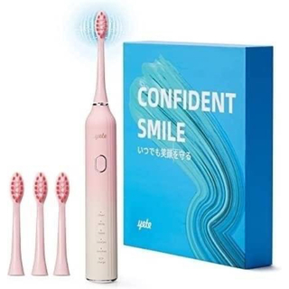 電動歯ブラシ　こども　大人　ピンク　携帯　防水　柔らかい　タイマー付き(歯ブラシ/デンタルフロス)