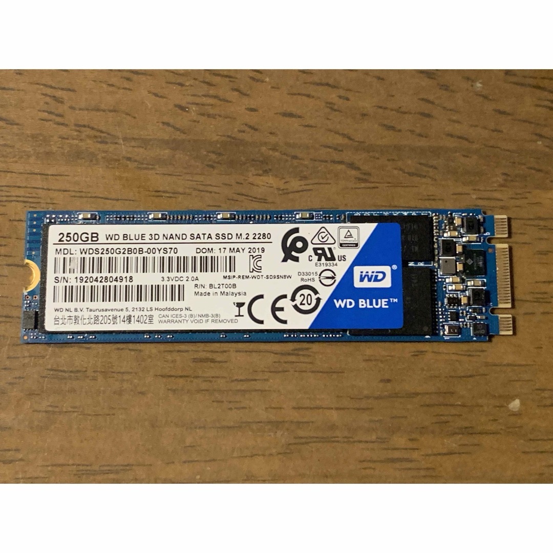 新品未開封　WD SATA SSD 250GB