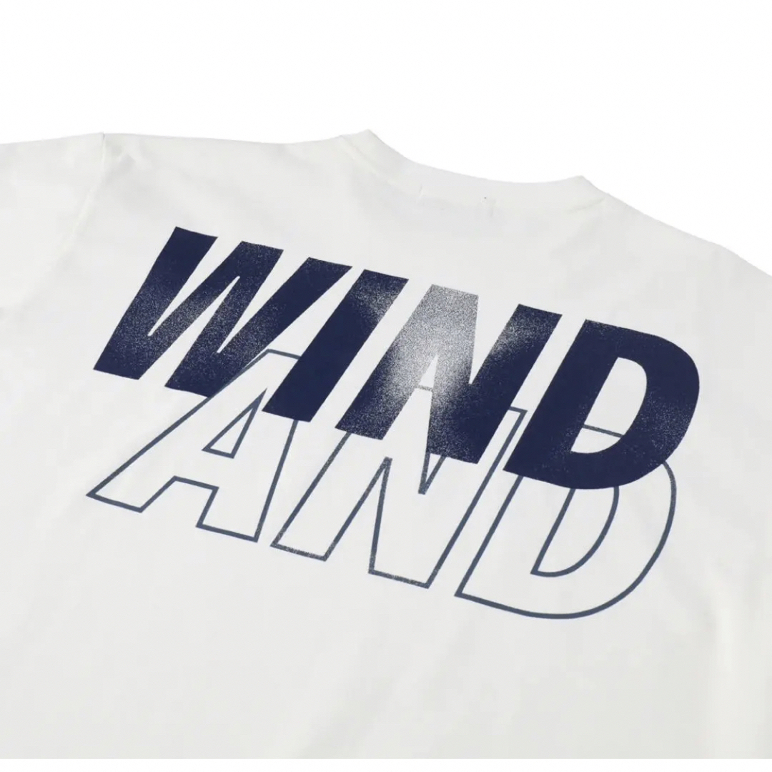 WIND AND SEA  L/S TEE / WHITE_NAVY  M