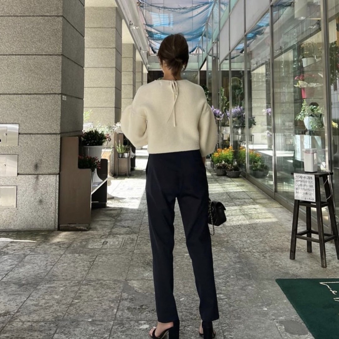 ロージーモンスター ナッピングウールリボンベスト ジレ rosy monster Drawer - rosy monster ロージーモンスター powan sleeve knitの