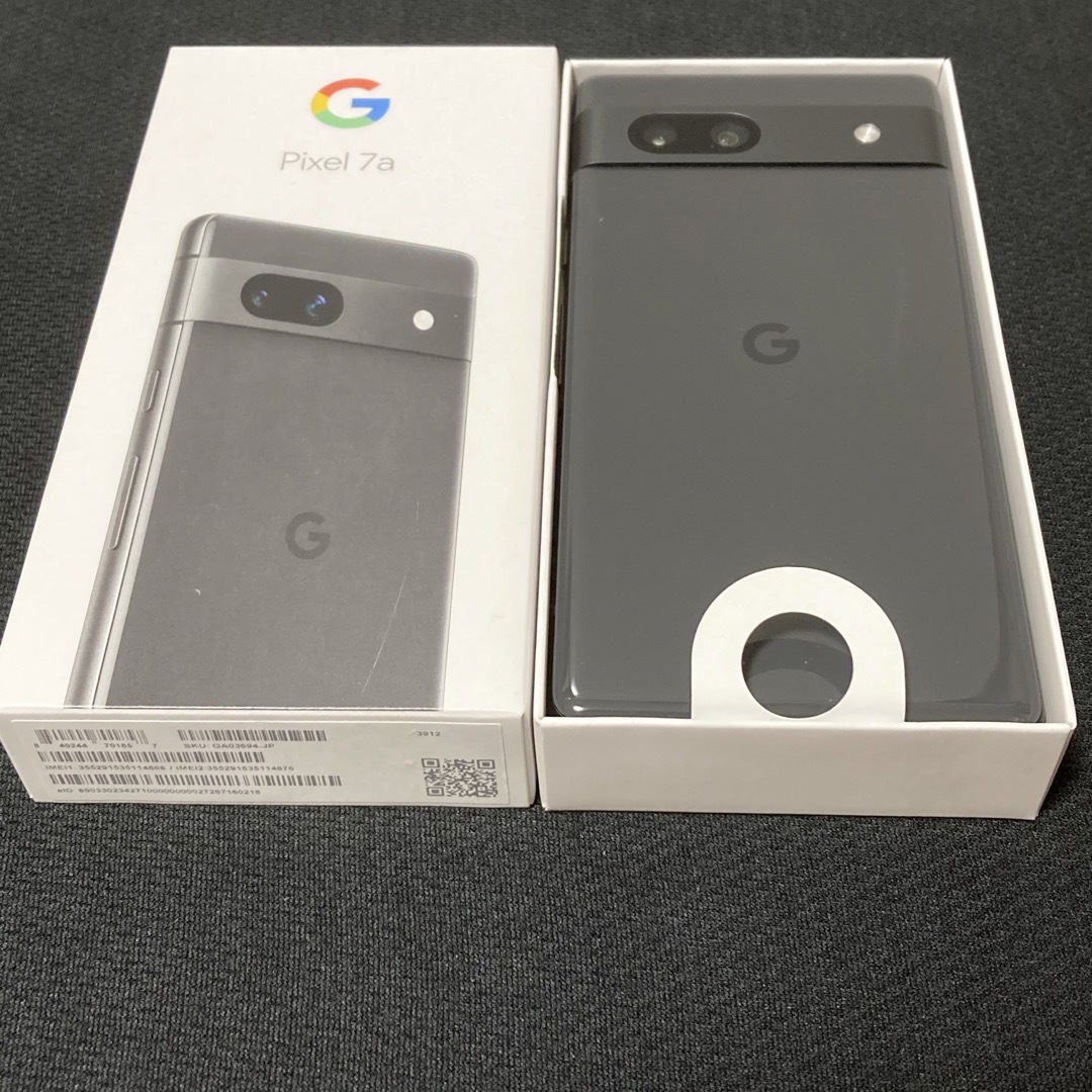 Google Pixel(グーグルピクセル)の【ラスト】Google Pixel 7a チャコール　128GB スマホ/家電/カメラのスマートフォン/携帯電話(スマートフォン本体)の商品写真