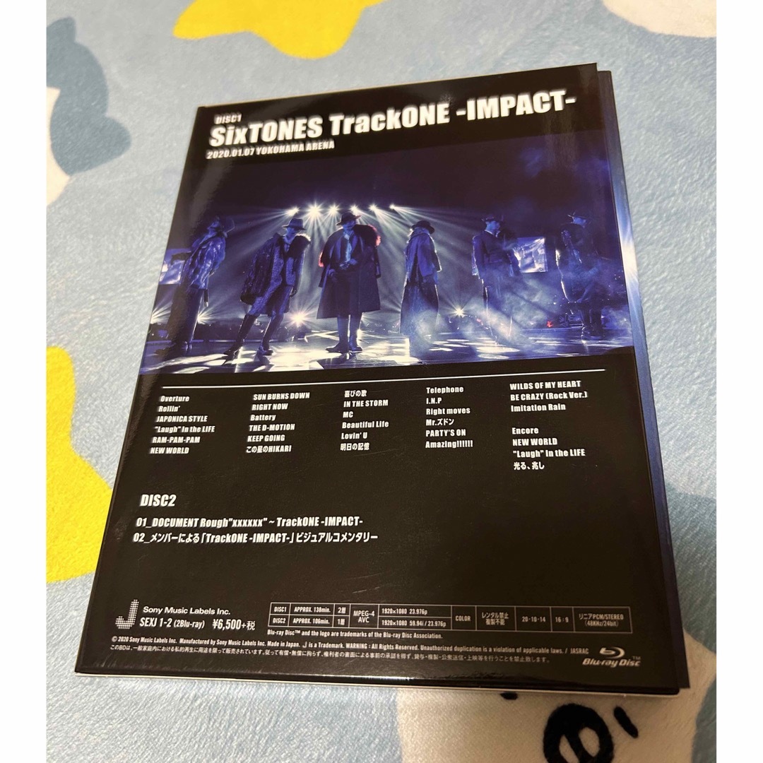 SixTONES(ストーンズ)のTrackONE　-IMPACT-（初回盤） Blu-ray エンタメ/ホビーのDVD/ブルーレイ(アイドル)の商品写真