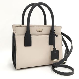 ケイトスペードニューヨーク(kate spade new york)のkate spade 2WAY ハンドバッグ PVC ベージュ ブラック(その他)