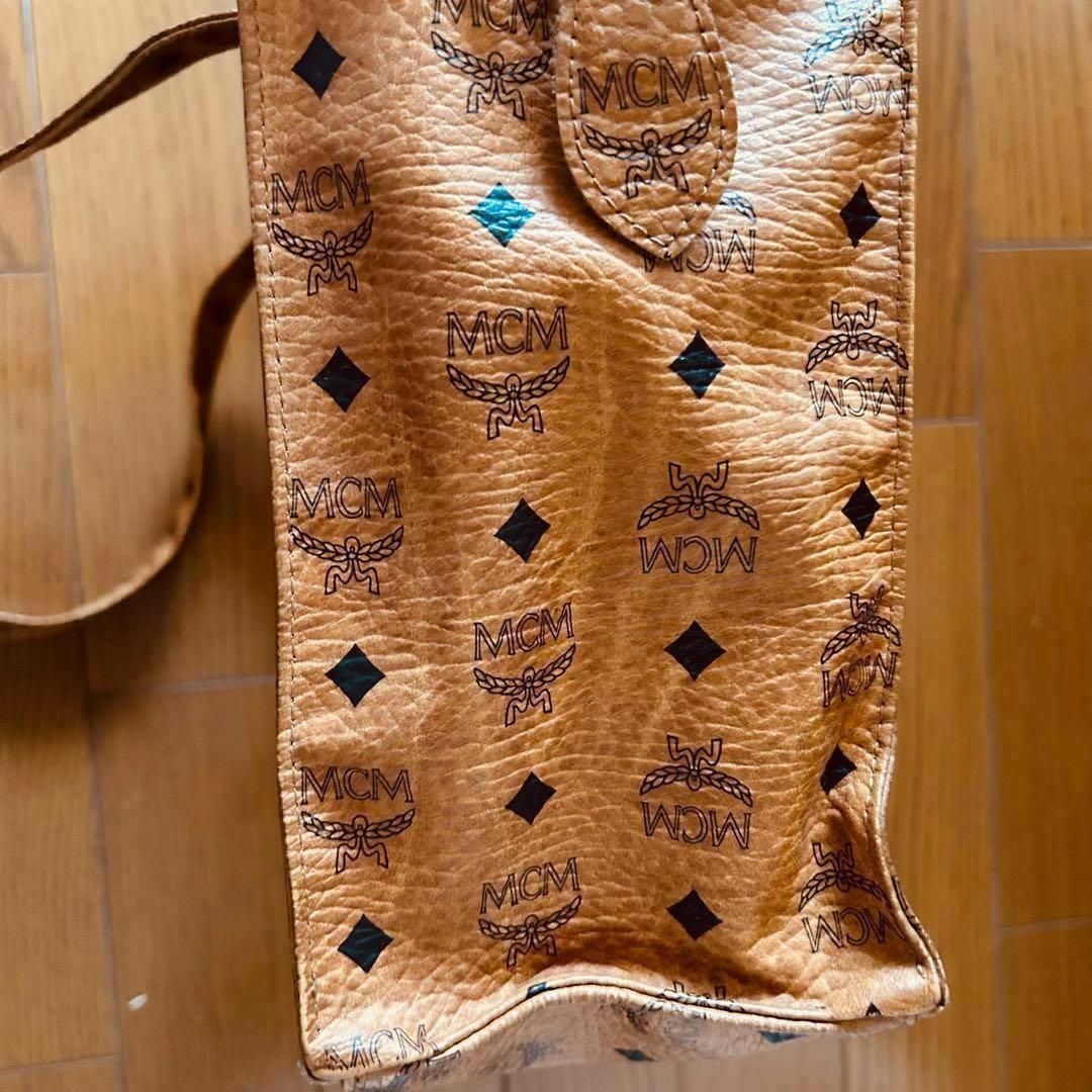 MCM（エムシーエム） ショルダーバッグ トート 茶 ブラウン　品 4