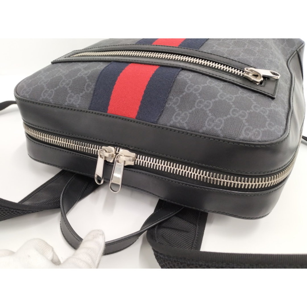 Gucci(グッチ)のGUCCI GGスプリーム バックパック ハンドバッグ PVCコーティング メンズのバッグ(バッグパック/リュック)の商品写真