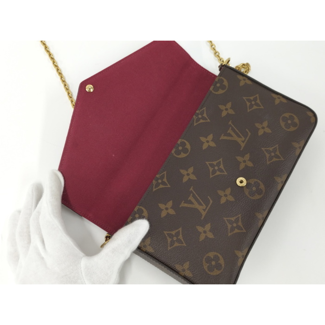 LOUISVUITTON ポシェット フェリシー 二つ折り長財布 チェーン