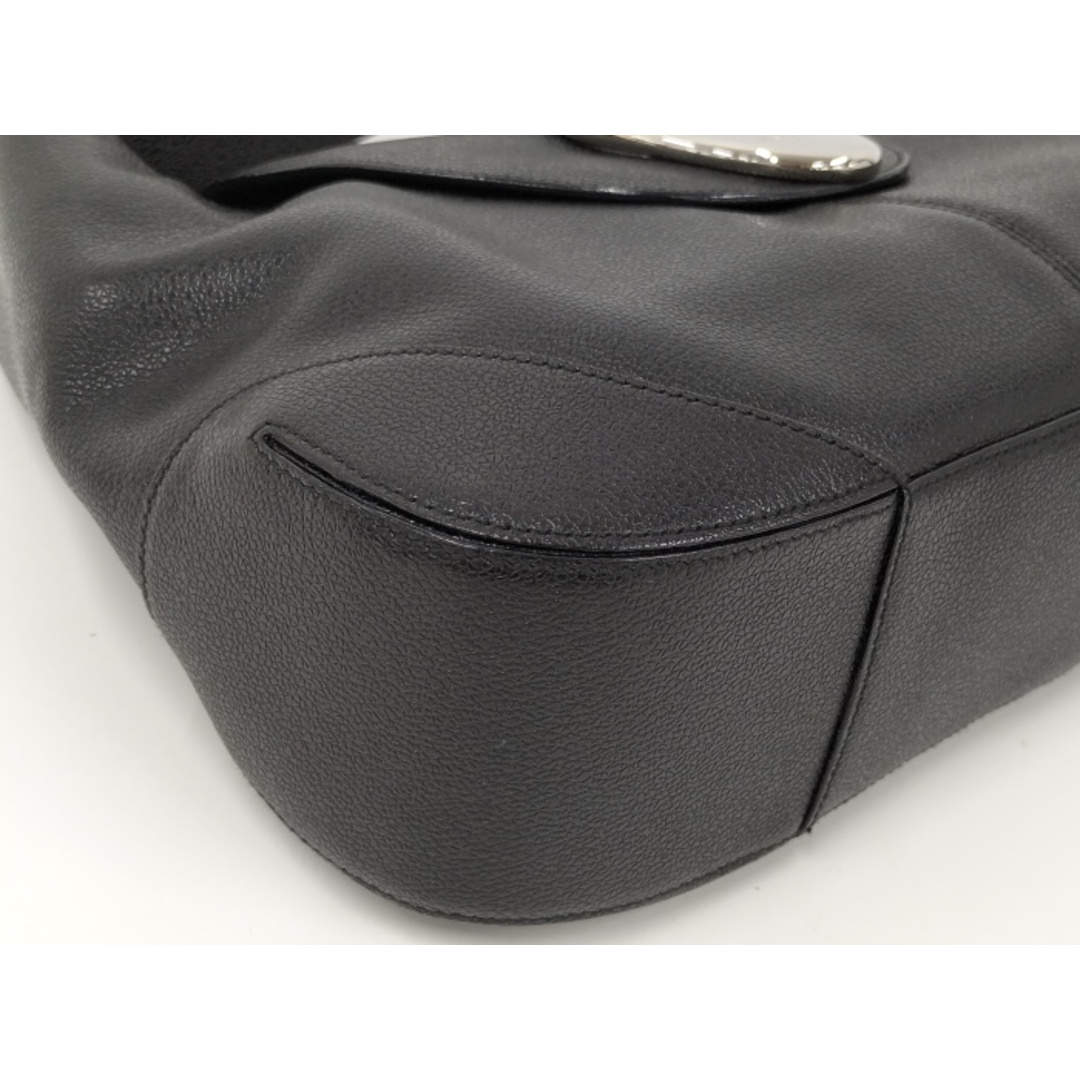 BVLGARI - BVLGARI ワンショルダーバッグ オーバル金具 レザー BVLGARI - BVLGARI ワンショルダーバッグ オーバル金具 レザー