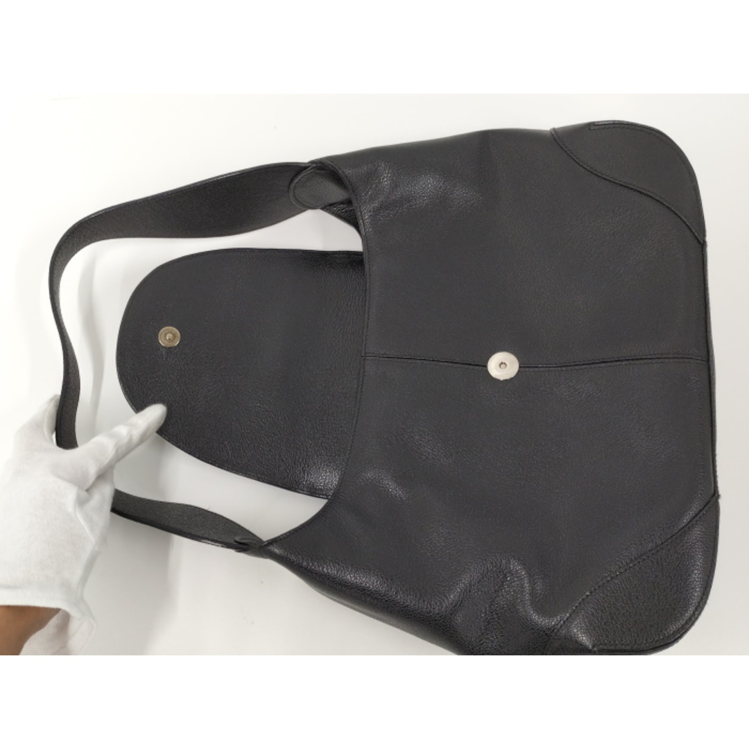 BVLGARI - BVLGARI ワンショルダーバッグ オーバル金具 レザー BVLGARI - BVLGARI ワンショルダーバッグ オーバル金具 レザー