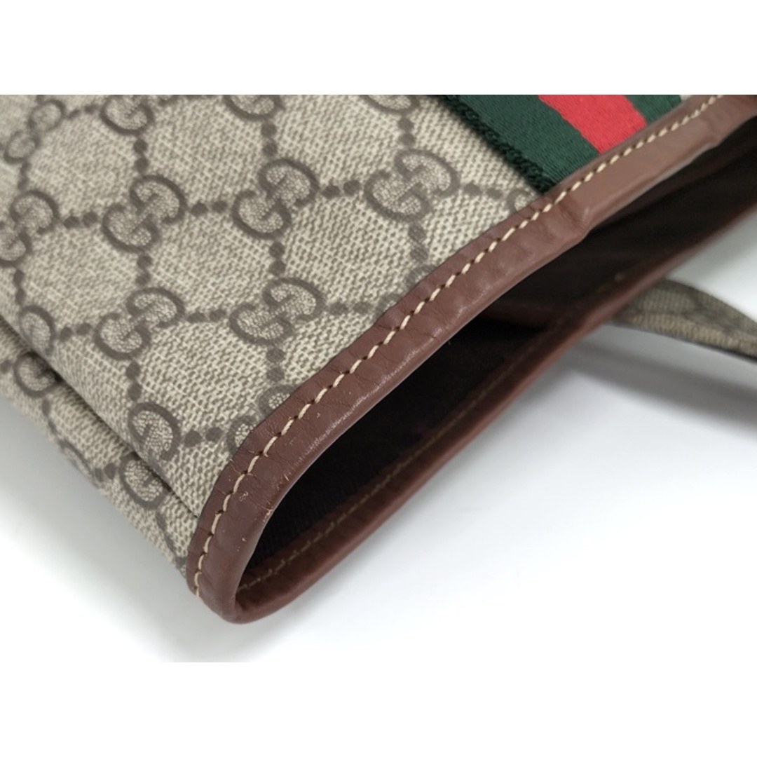 Gucci(グッチ)のGUCCI トートバッグ GGスプリーム シェリーライン PVCコーティング レディースのバッグ(トートバッグ)の商品写真