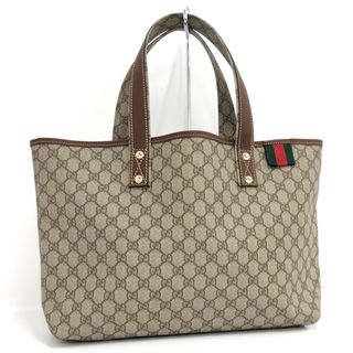 グッチ(Gucci)のGUCCI トートバッグ GGスプリーム シェリーライン PVCコーティング(トートバッグ)