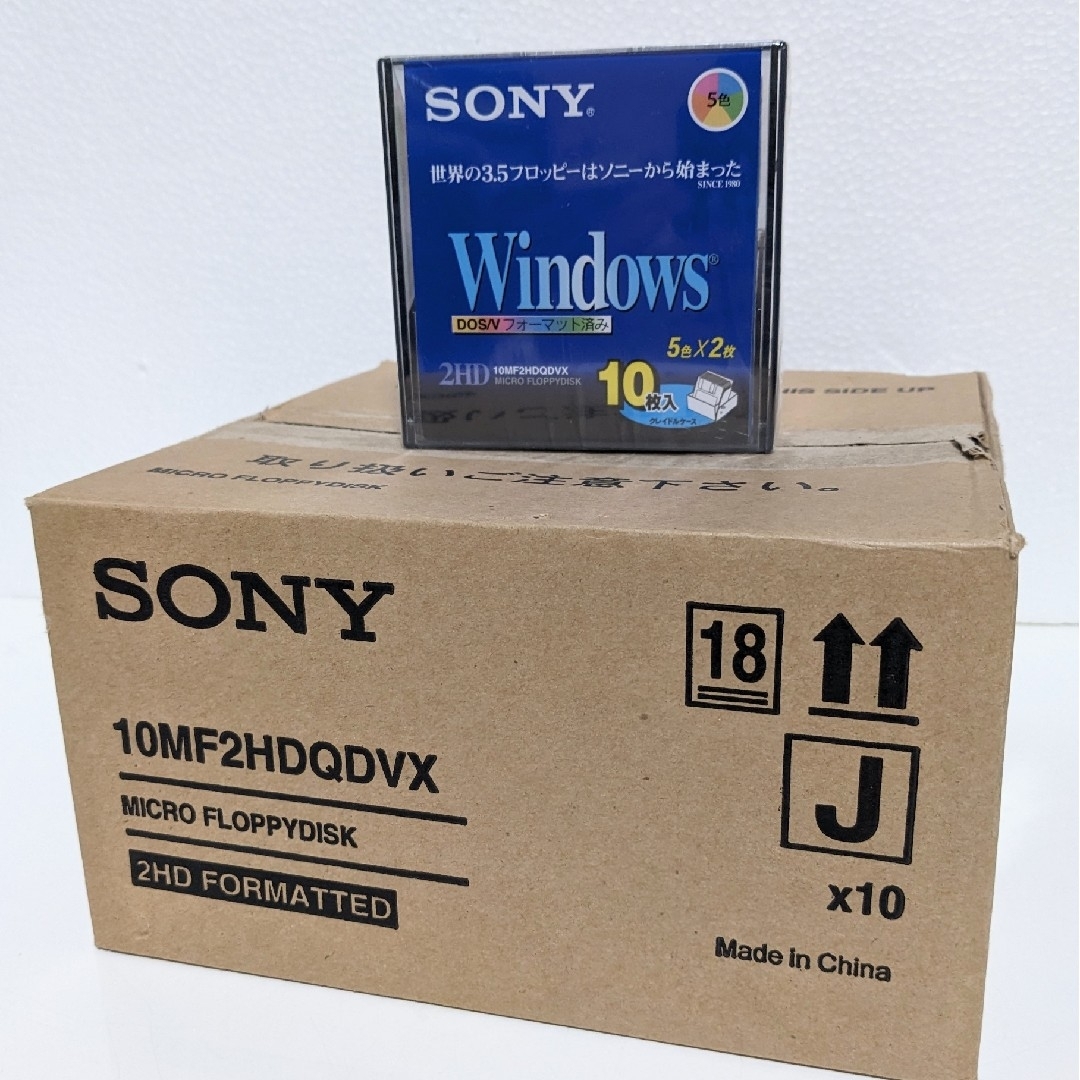 SONY(ソニー)のSONY　Windows　3.5インチ　フロッピー　カラーMIX　10枚セット スマホ/家電/カメラのPC/タブレット(PC周辺機器)の商品写真