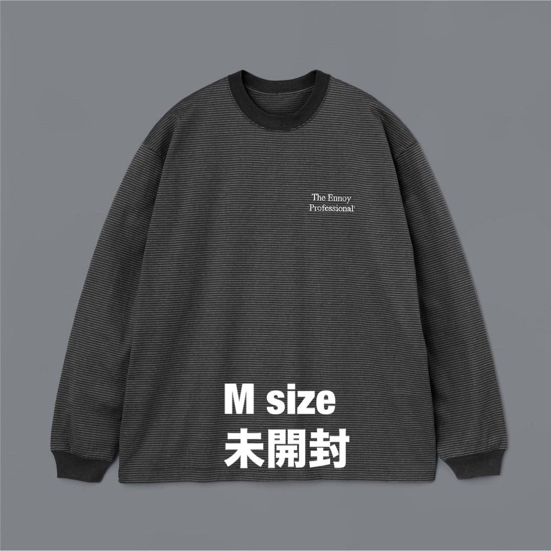 1LDK SELECT(ワンエルディーケーセレクト)の【限定1点】ENNOY L/S BORDER T-SHIRTS BLACK M メンズのトップス(Tシャツ/カットソー(七分/長袖))の商品写真