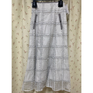 リランドチュール(Rirandture)のリランドチュール  チェック刺繍スカート(ロングスカート)