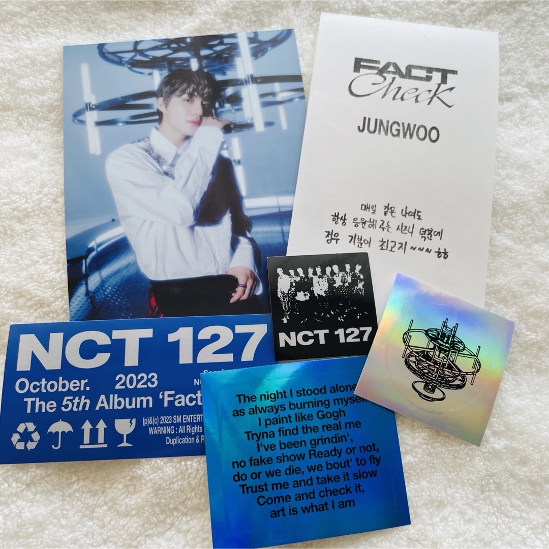 NCT 127 Fact Check CD トレカ ジョンウ② | フリマアプリ ラクマ