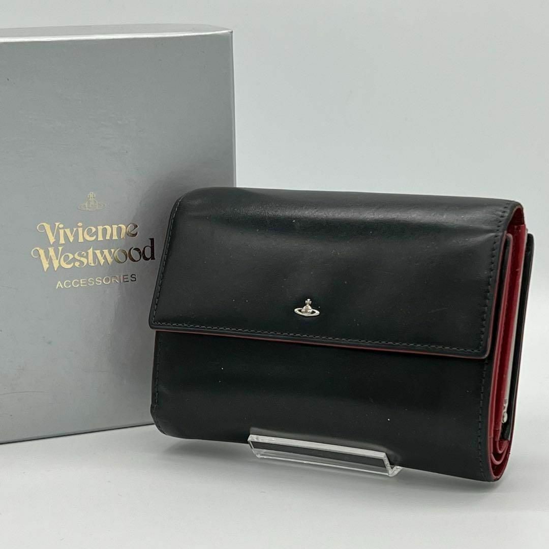✨美品✨️Vivienne Westwood 三つ折財布 がま口財布 ブラック