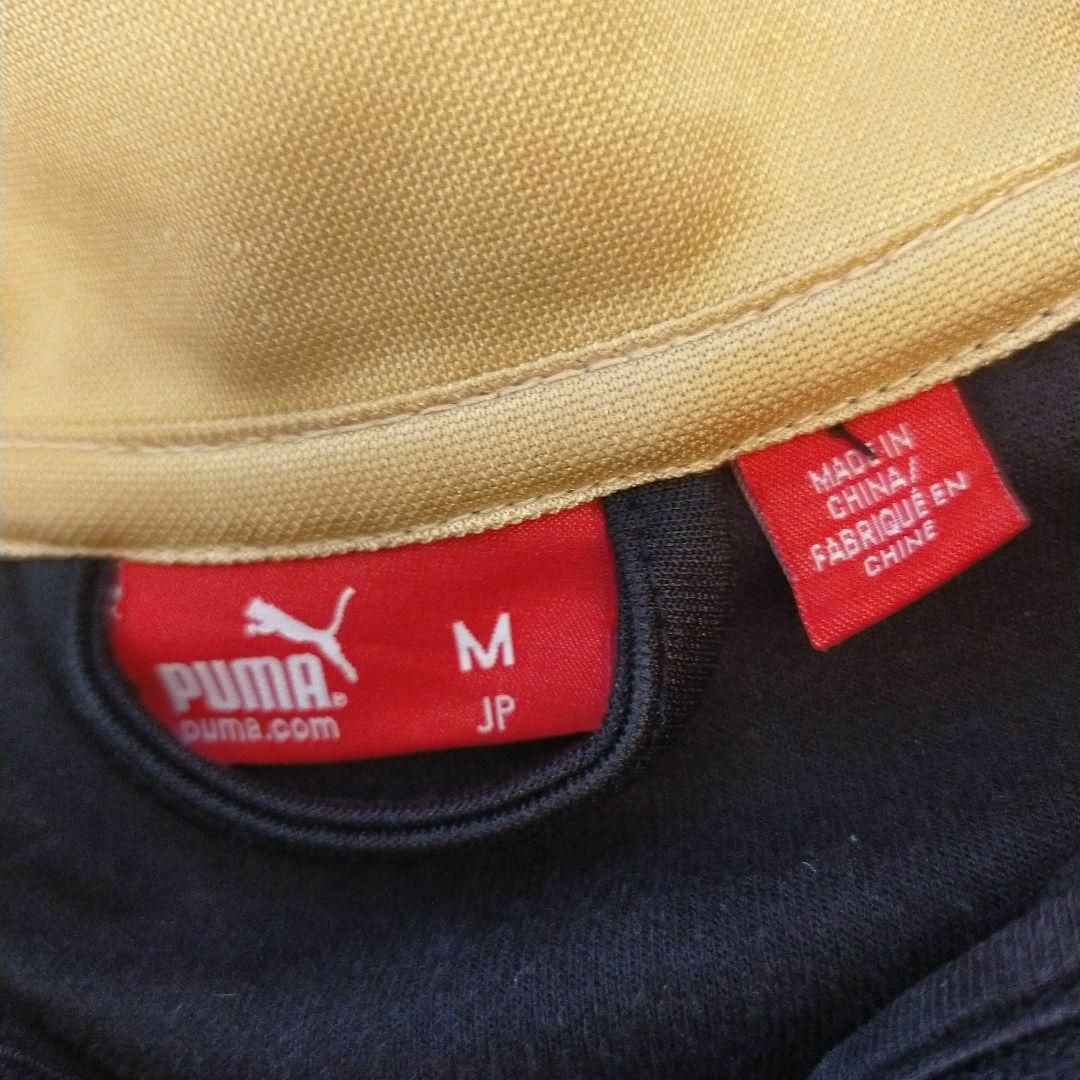 PUMA(プーマ)のPUMA　プーマ　ジャージ　黒金　ブラック　ゴールド　M　上　レディース　長袖 レディースのトップス(その他)の商品写真