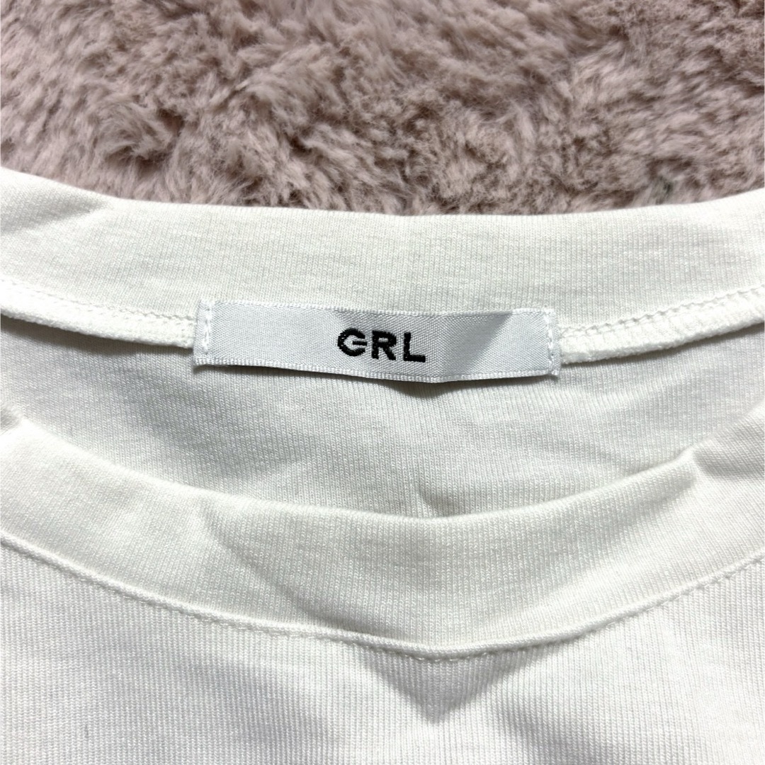 GRL(グレイル)の♡GRL♡白Tシャツ♡ レディースのトップス(Tシャツ(半袖/袖なし))の商品写真