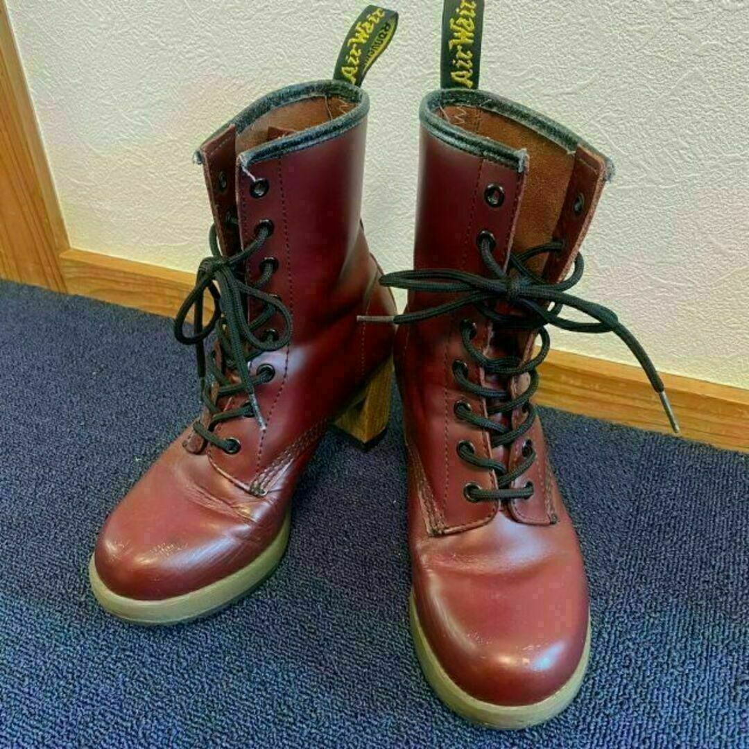 ドクターマーチンDR. MARTENS ブーツ レディース レアアイテム レッド-