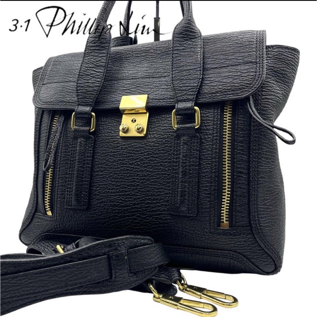 ★3.1 Phillip Lim★サッチェル パシュリ★ネイビー★A4★バッグ★