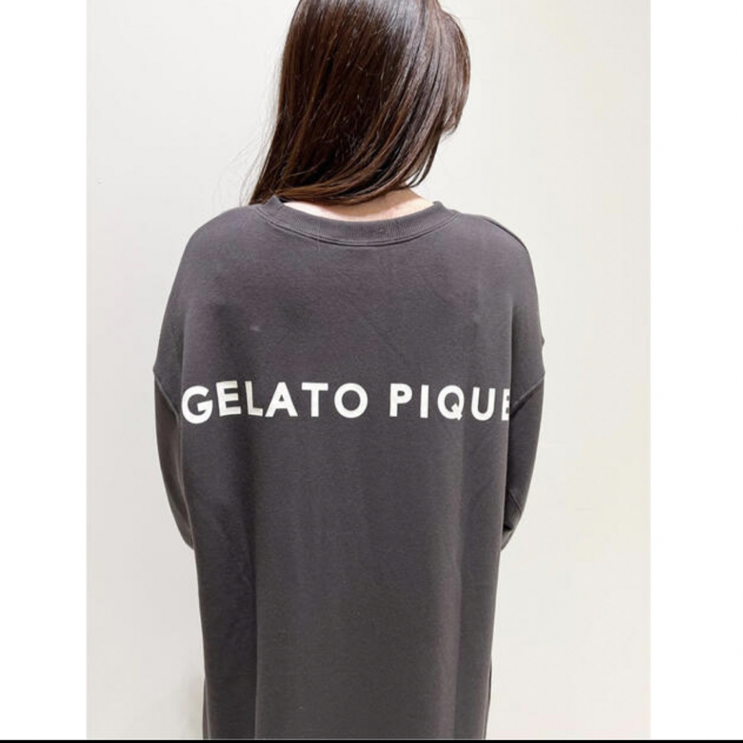 gelato pique(ジェラートピケ)のgelato pique ロゴスウェットワンピース レディースのルームウェア/パジャマ(ルームウェア)の商品写真