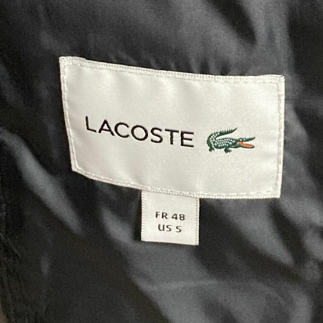 【完売品】美品 LACOSTE ピケダウンジャケット ワニロゴ 刺繍 Sサイズ