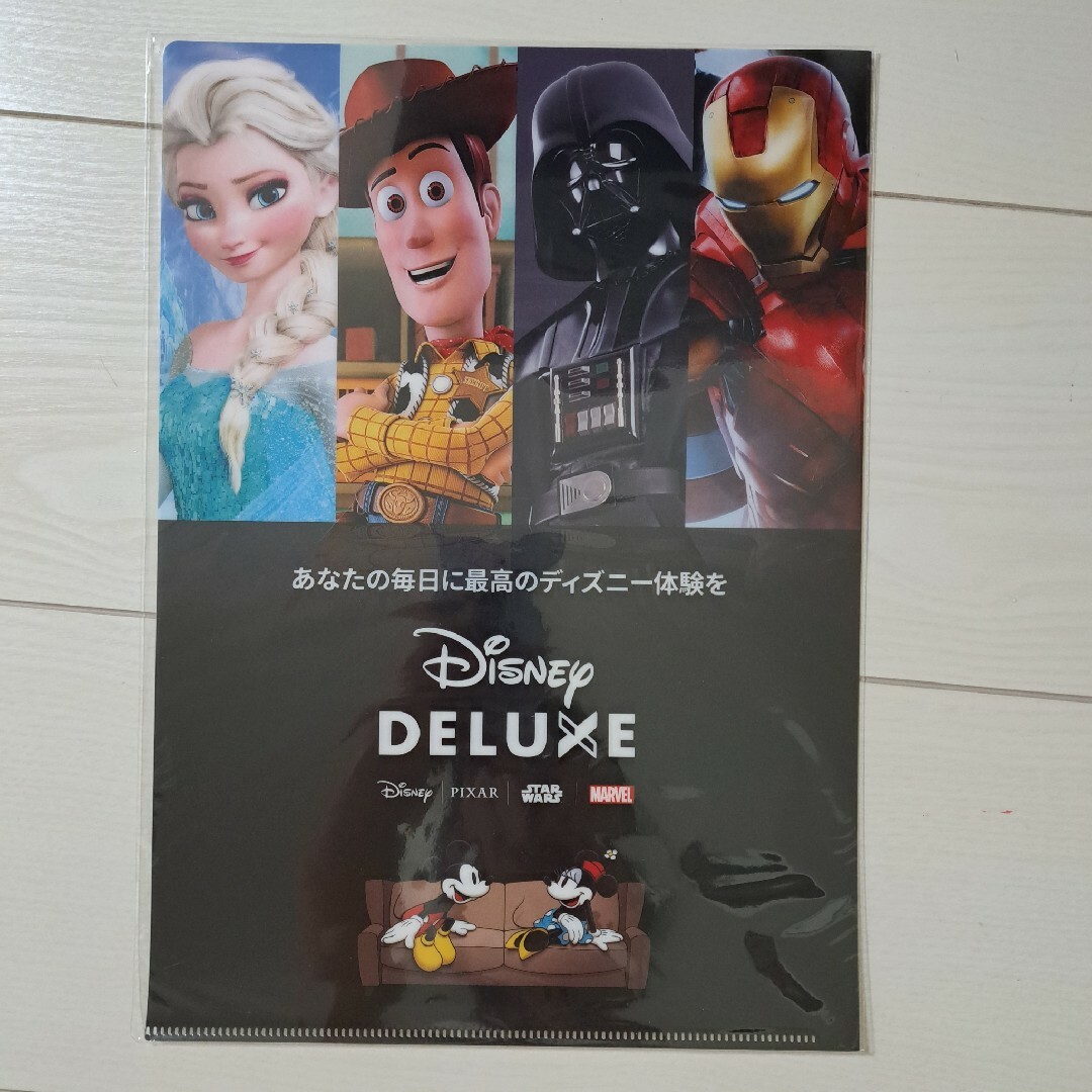 ディズニーデラックス クリアファイル 2枚 エンタメ/ホビーのアニメグッズ(その他)の商品写真