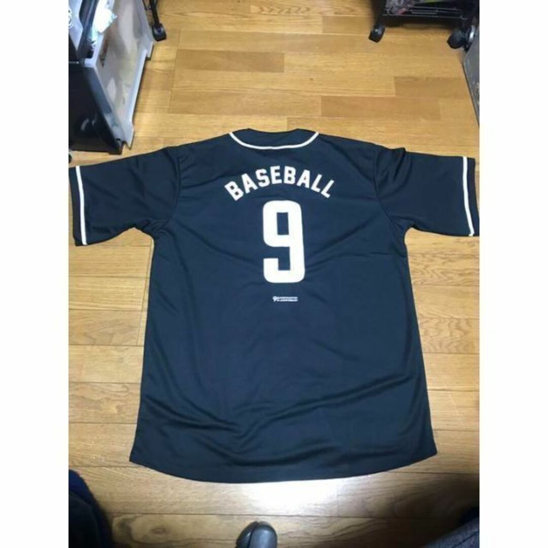 保留新品 鬼レア cune キューン 9周年記念野球ベースボールシャツ XL 黒-