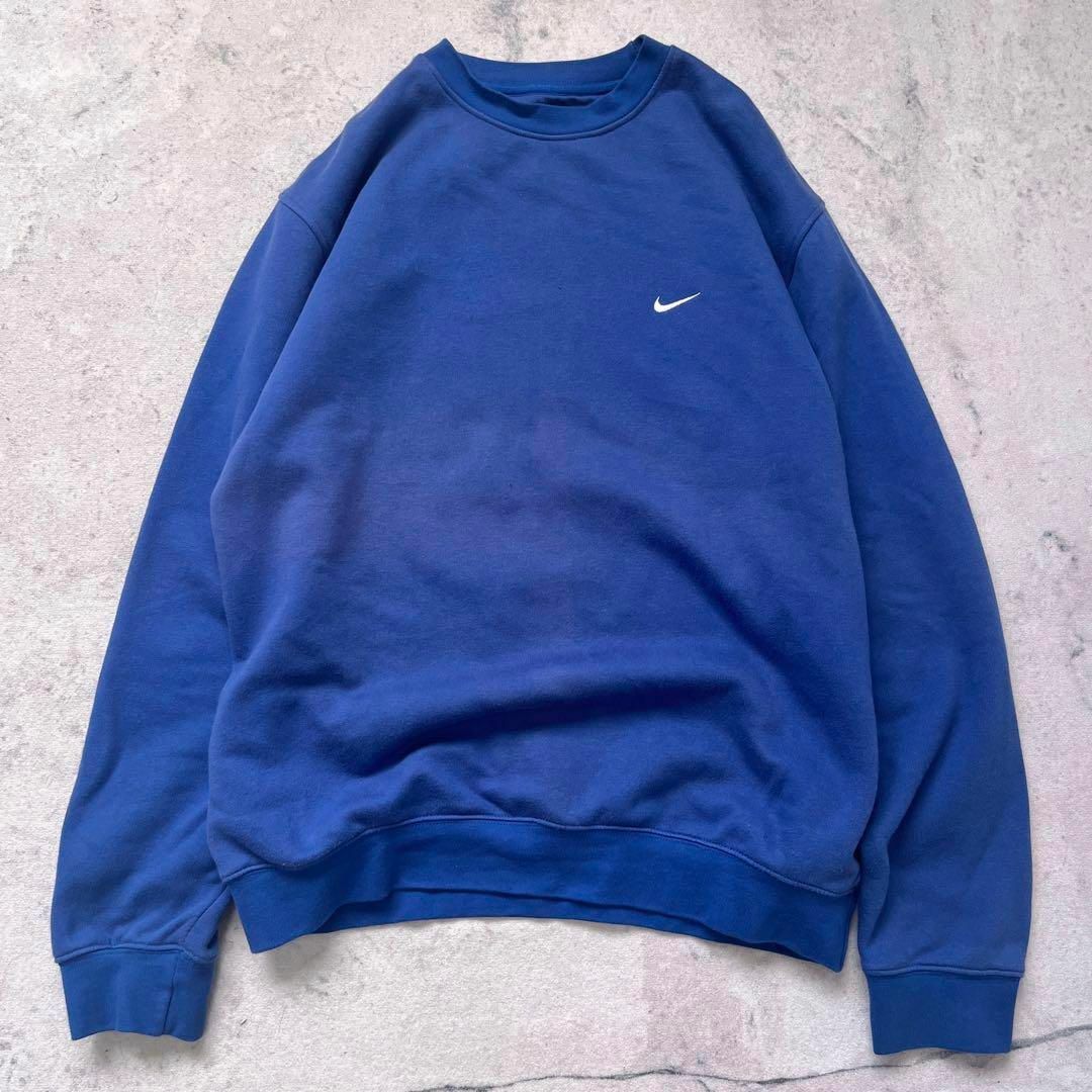 【デザイン良】ナイキ NIKE トレーナー スウェット デカロゴ Lサイズ