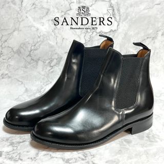 サンダース(SANDERS)の【美品】SANDERS ブーツ サイドゴアブーツ ブラック メンズ2022革靴(ブーツ)