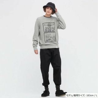 ユニクロ(UNIQLO)のユニクロ × キースヘリング　スウェット　トレーナー　グレー　XLサイズ(パーカー)