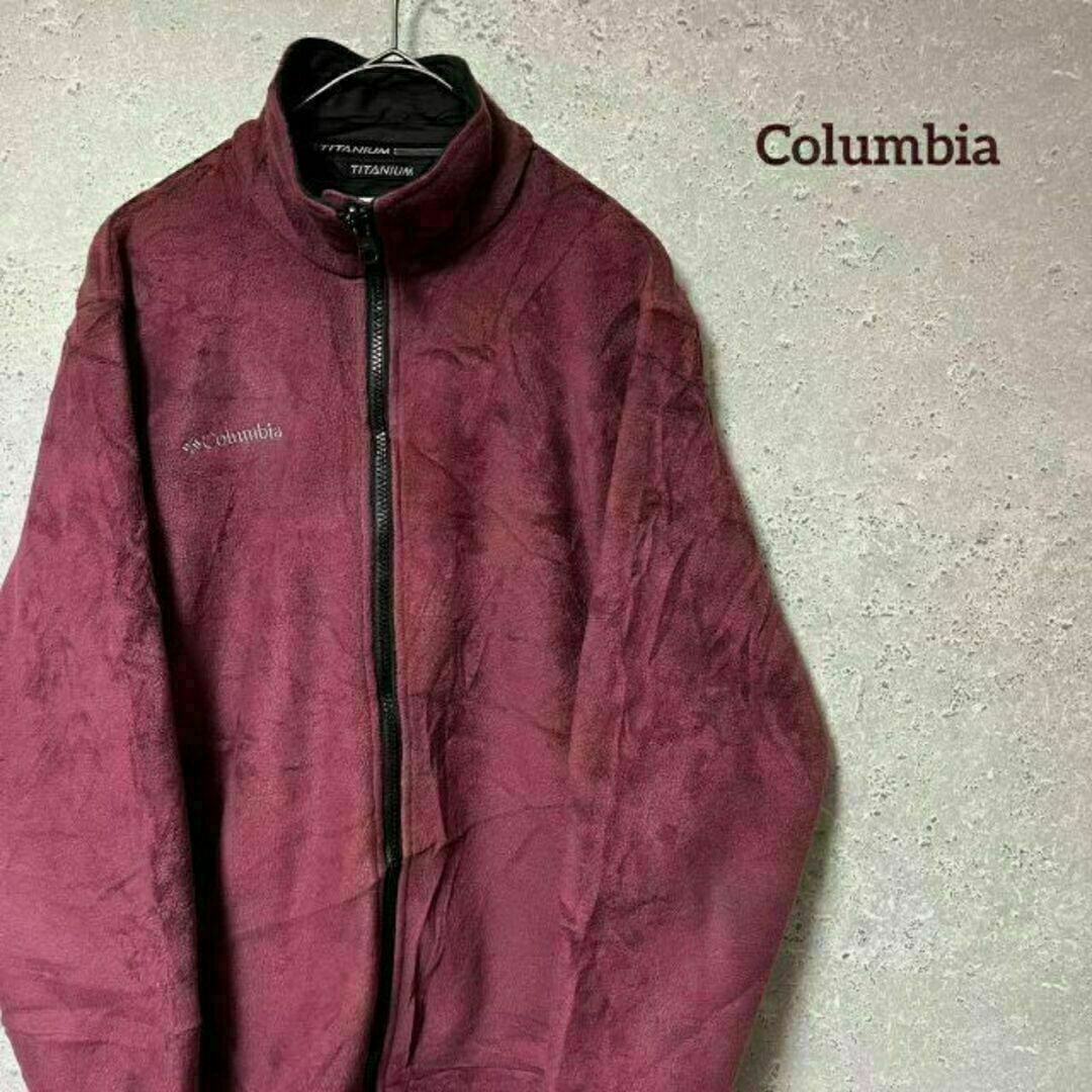 Columbia コロンビア フリース ジップアップ モックネック 秋 冬 S