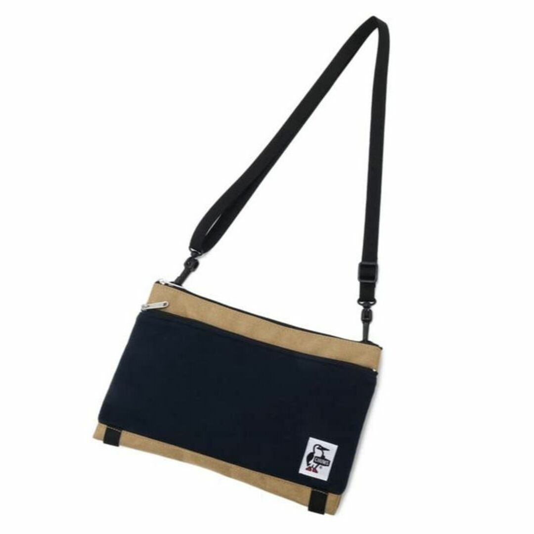 【色:NavyxBeige】[チャムス] Bag Two Necked Shou