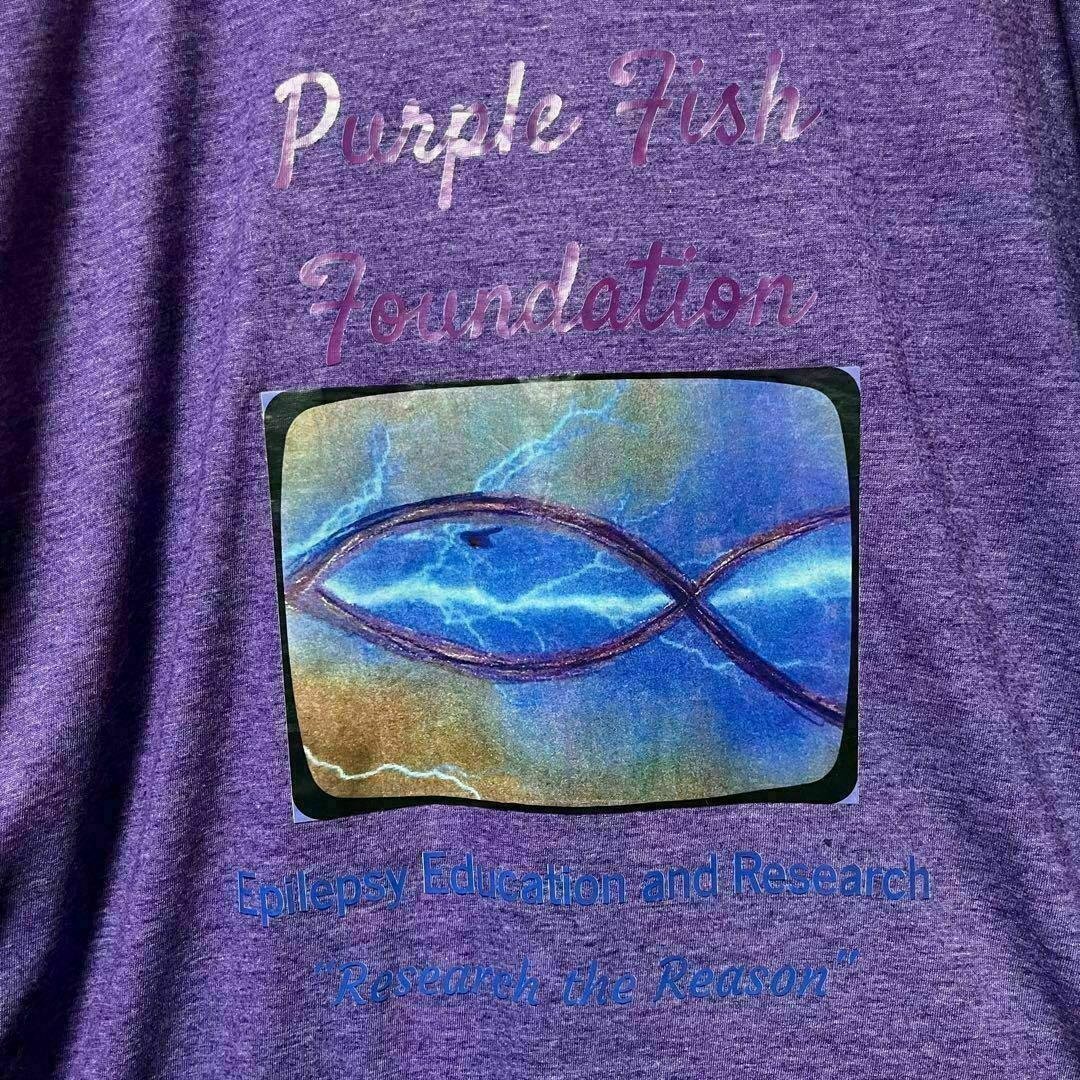 anvil アンビル Tシャツ 半袖 purple fish ゆるダボ XL 4