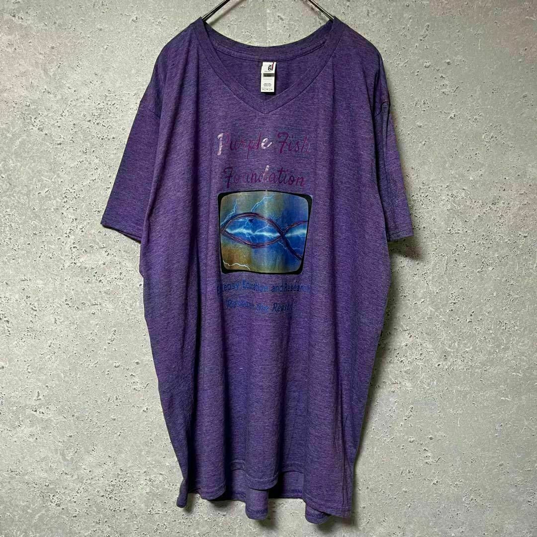 anvil アンビル Tシャツ 半袖 purple fish ゆるダボ XL 7