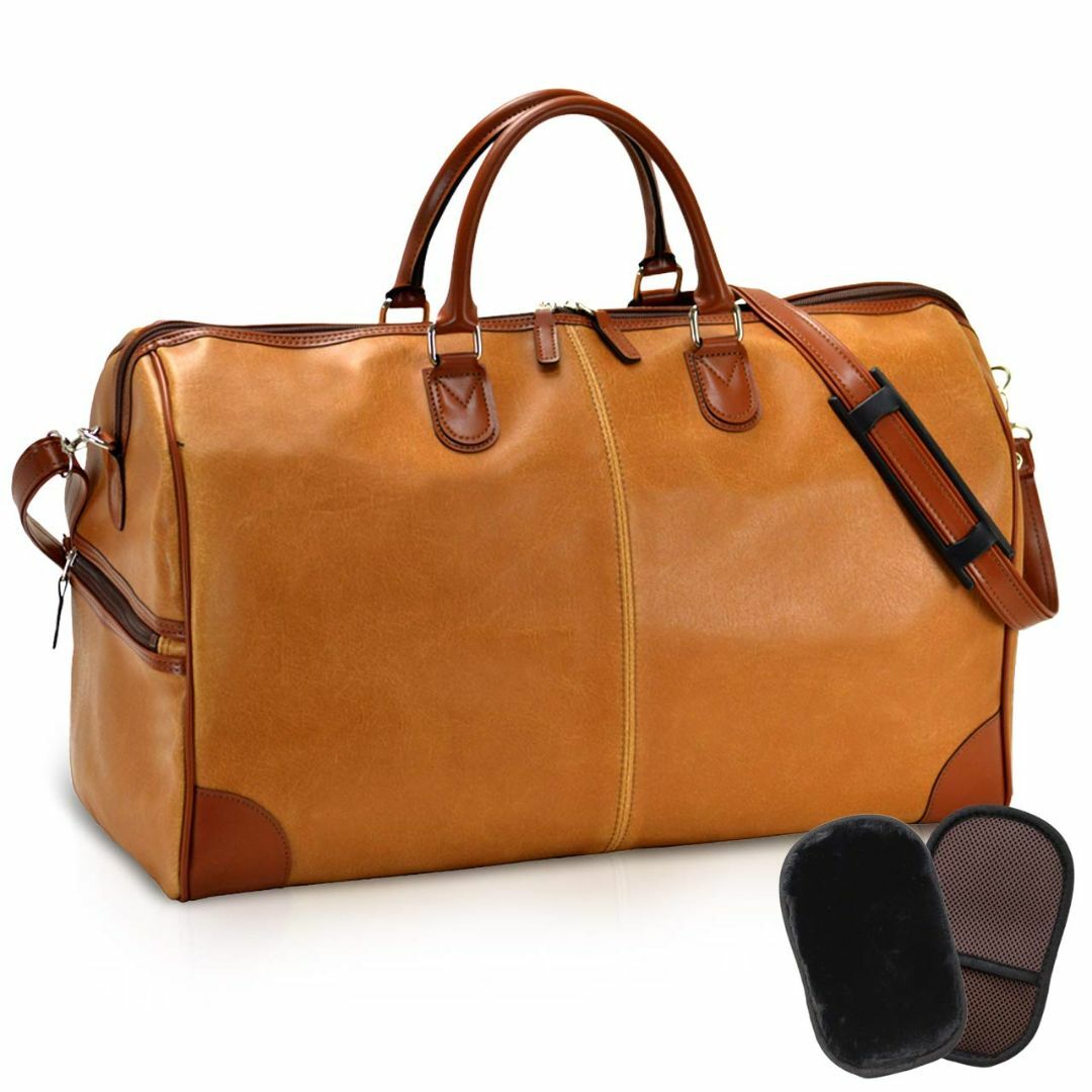 平野鞄 豊岡職人の技 国産 トラベルバッグ 2泊用 オールドレザー調のレトロな風のサムネイル