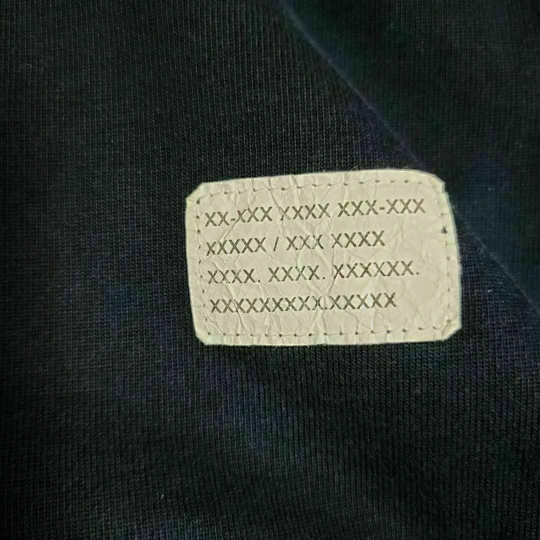ゴッドセレクション　ネイビー×ブラック　袖ロゴ　プリント　ロングTシャツ 3