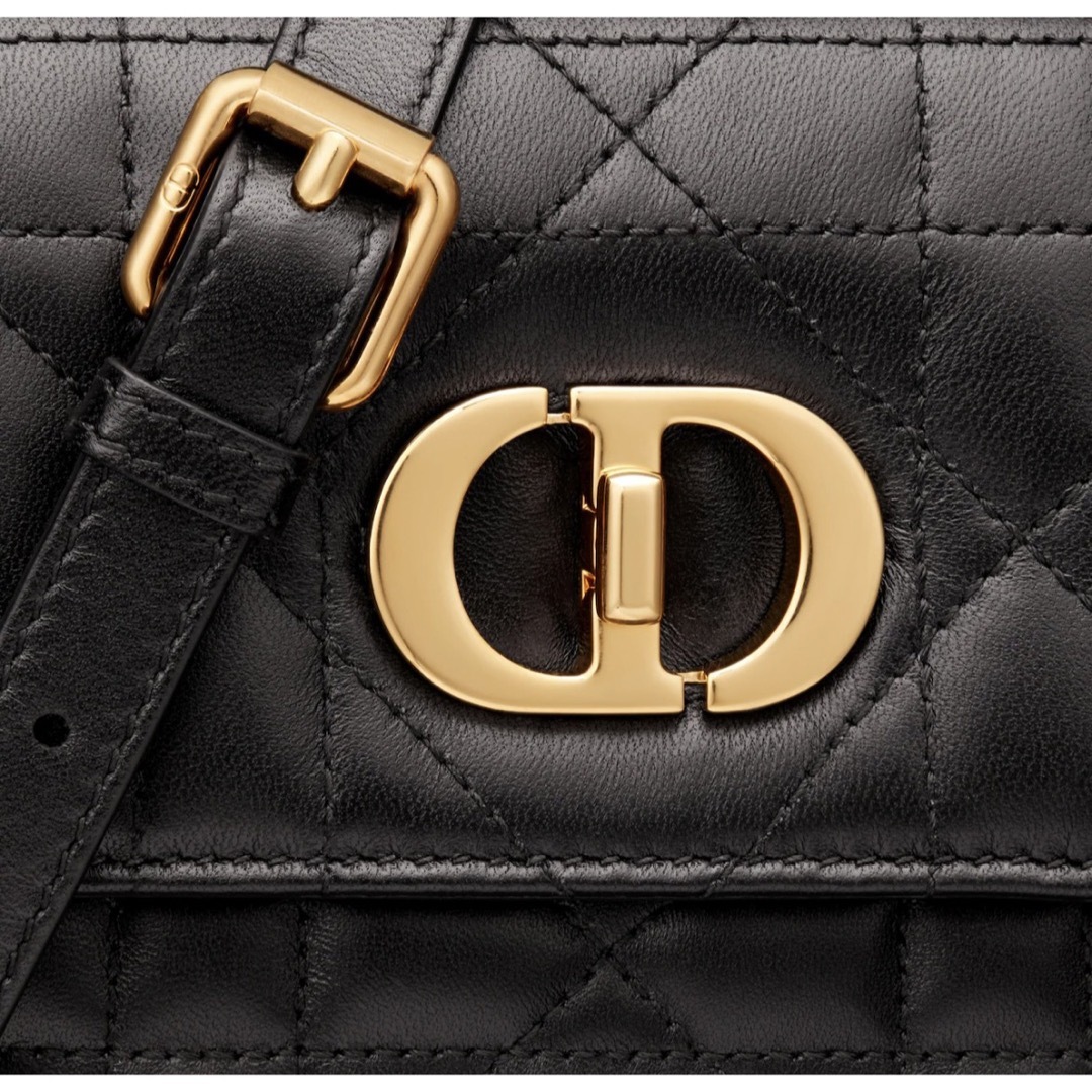 Christian Dior(クリスチャンディオール)の新品 MISS CARO ミニバッグ ショルダーバッグ ラムスキン ブラック レディースのバッグ(ショルダーバッグ)の商品写真
