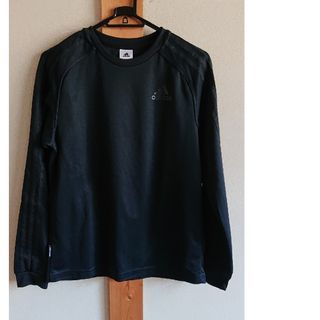 アディダス(adidas)のadidas 長袖 黒 サイズM(Tシャツ/カットソー(七分/長袖))