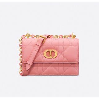 クリスチャンディオール(Christian Dior)の新品 MISS CARO ミニバッグ ショルダーバッグ ラムスキン ライトピンク(ショルダーバッグ)