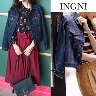 イング(INGNI)のイング デニム Gジャン ジャケット ネイビー(Gジャン/デニムジャケット)